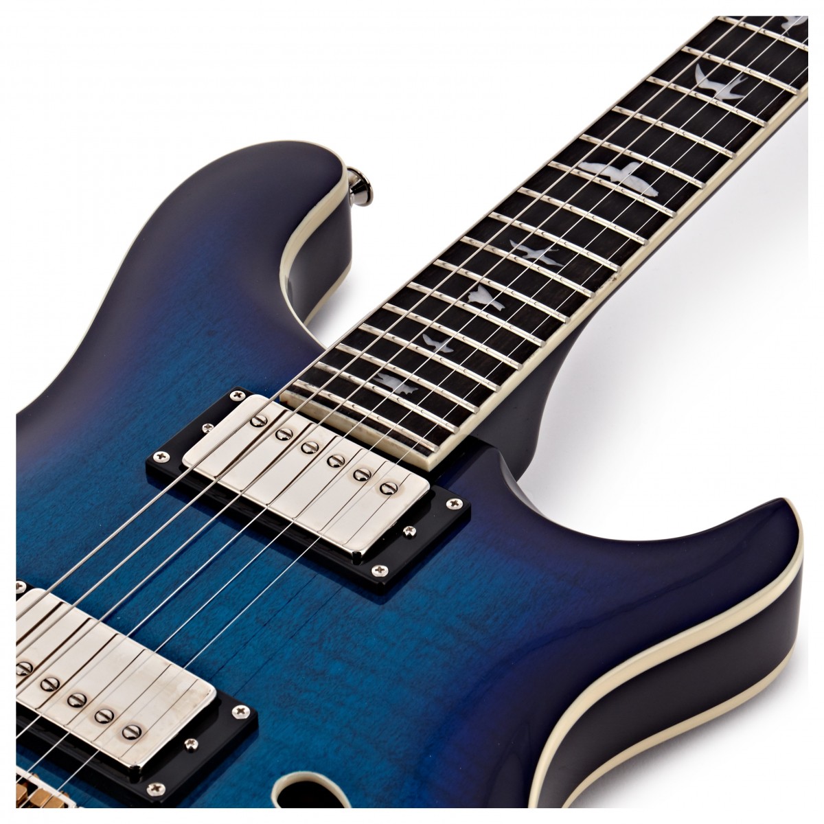Prs Se Hollow Body Ii Hh Ht Eb - Faded Blue Burst - Semi-hollow electric guitar - Variation 4