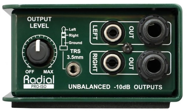 Radial Pro Iso Stereo +4/-10db - Converter - Variation 3
