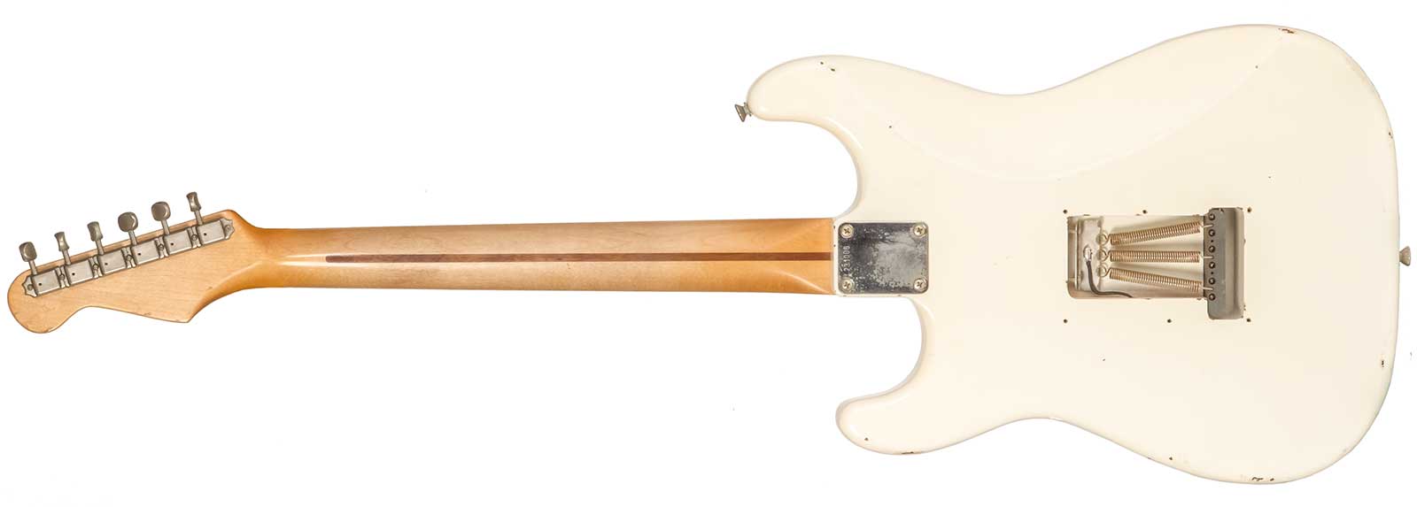 Rebelrelic S-series 1955 3s Trem Mn #231006 - Olympic White - Str shape electric guitar - Variation 1