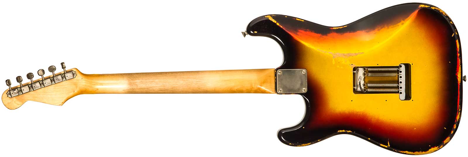 Rebelrelic S-series 1962 3s Trem Rw #231009 - 3-tone Sunburst - Str shape electric guitar - Variation 1
