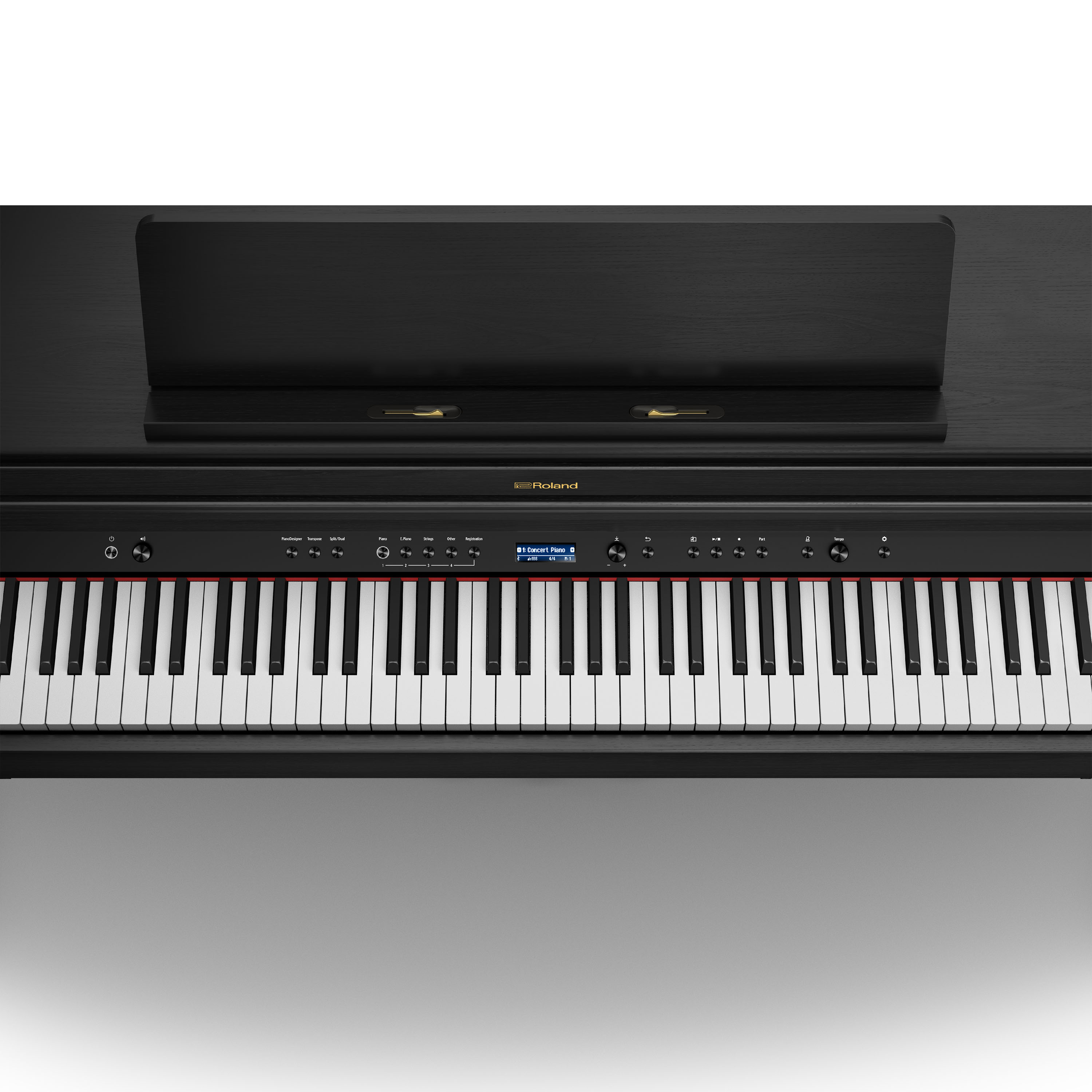 Roland Hp704 Ch - Noir Mat - Digital piano with stand - Variation 2