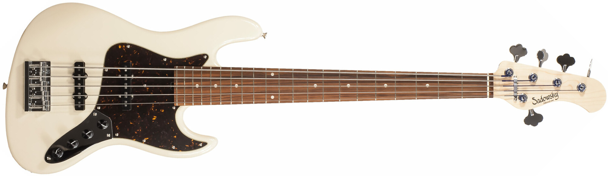 Sadowsky Rv5 Metroline 21 Fret Vintage Japon Rw - Olympic White - Solid body electric bass - Main picture