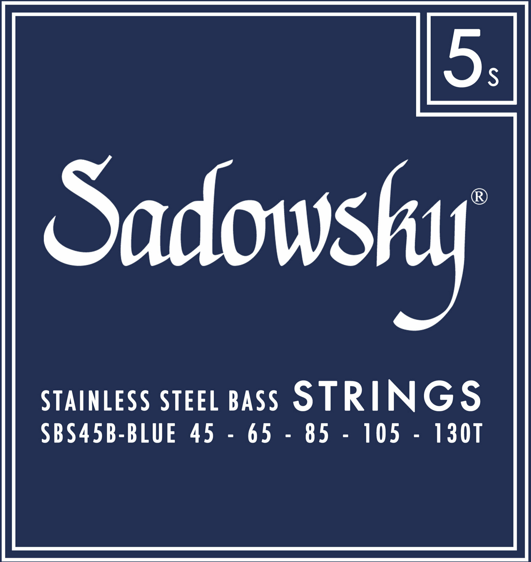 Sadowsky Sbs 45b Blue Label Stainless Steel Taperwound Electric Bass 5c 45-130t - Electric bass strings - Main picture