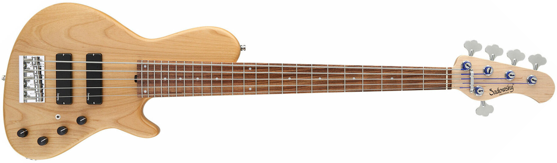 Sadowsky Single Cut Bass 24f Alder 5c Metroline All Active Pf - Natural Satin - Solid body electric bass - Main picture