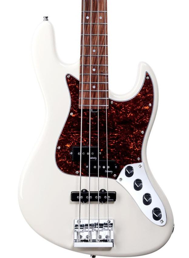 Solid body electric bass Sadowsky MetroExpress 21-Fret Hybrid P/J Bass V2 4-String (PF) - Olympic white