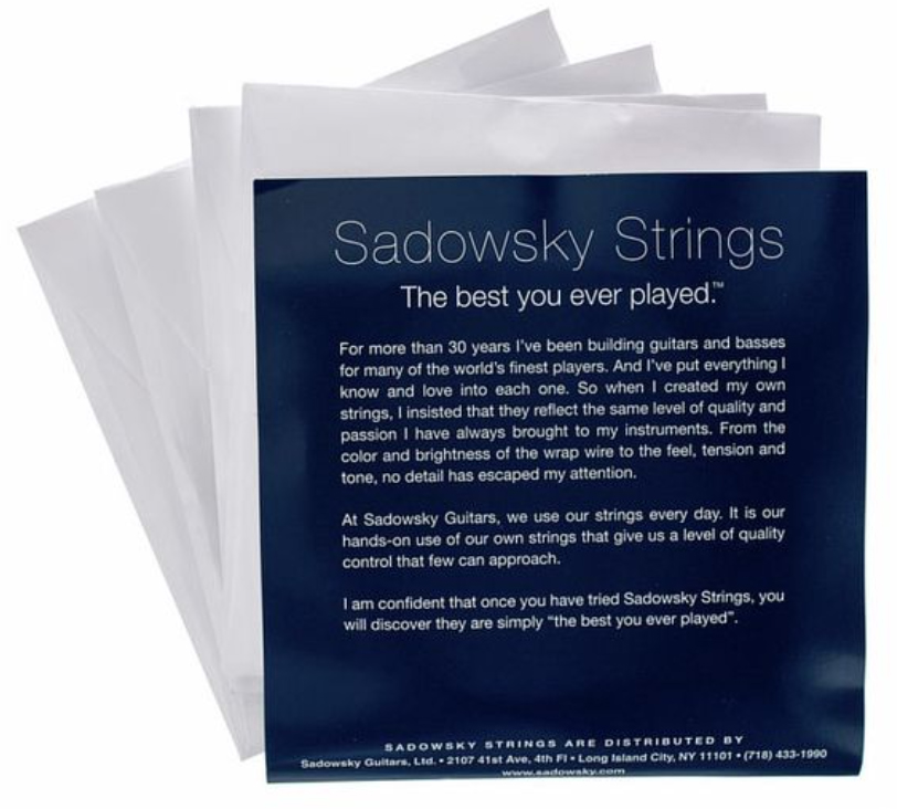 Sadowsky Sbs 45 Blue Label Stainless Steel Electric Bass 45-105 - Electric bass strings - Variation 1