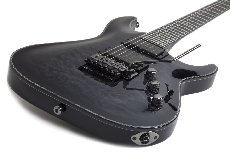 Schecter C-1 Fr Hellraiser Hybrid 2h Emg Eb - Trans. Black Burst - Str shape electric guitar - Variation 2