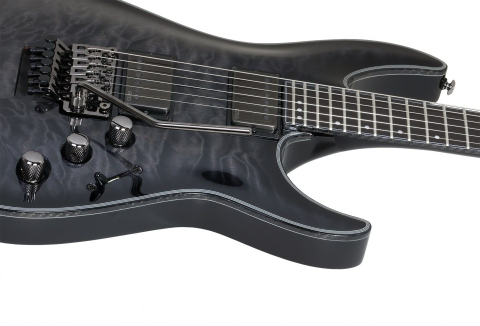 Schecter C-1 Fr Hellraiser Hybrid 2h Emg Eb - Trans. Black Burst - Str shape electric guitar - Variation 3