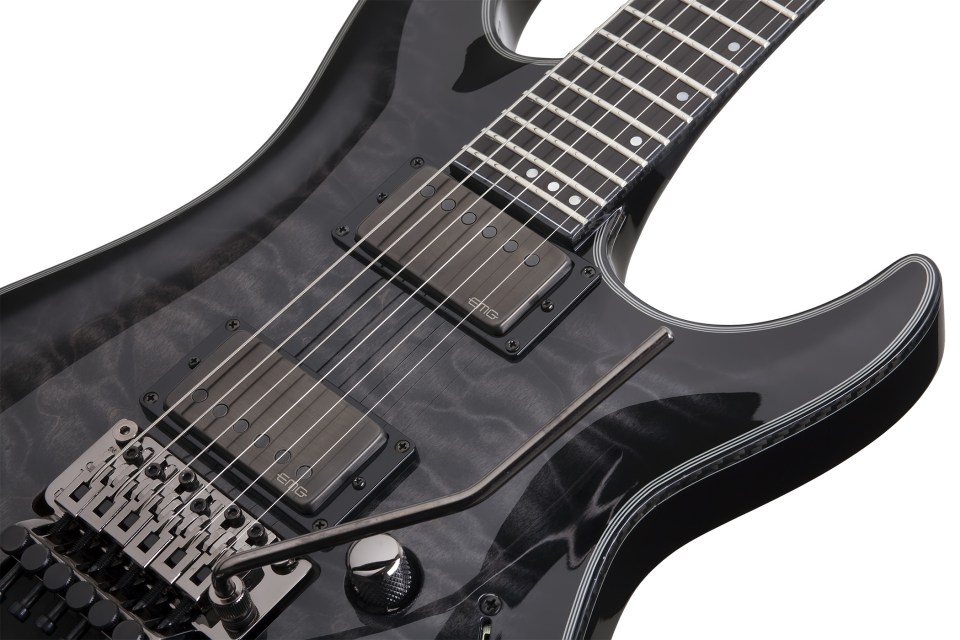 Schecter C-1 Fr Hellraiser Hybrid 2h Emg Eb - Trans. Black Burst - Str shape electric guitar - Variation 4