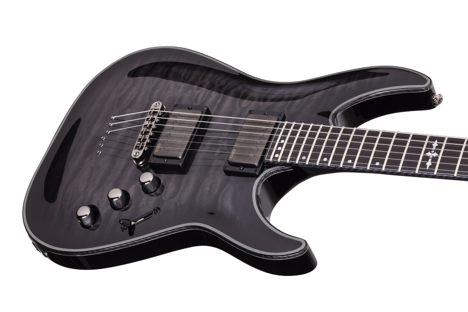 Schecter C-1 Hellraiser Hybrid 2h Emg Ht Eb - Trans. Black Burst - Str shape electric guitar - Variation 2