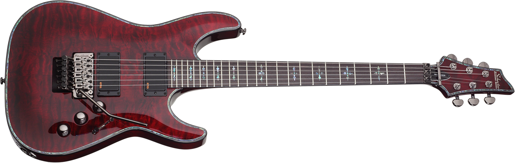 Schecter C-1 Fr Hellraiser 2h Emg Rw - Black Cherry - Str shape electric guitar - Main picture