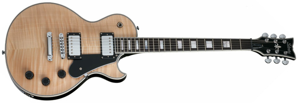 Schecter Solo-ii Custom 2h Ht Eb - Natural Gloss - Single cut electric guitar - Main picture