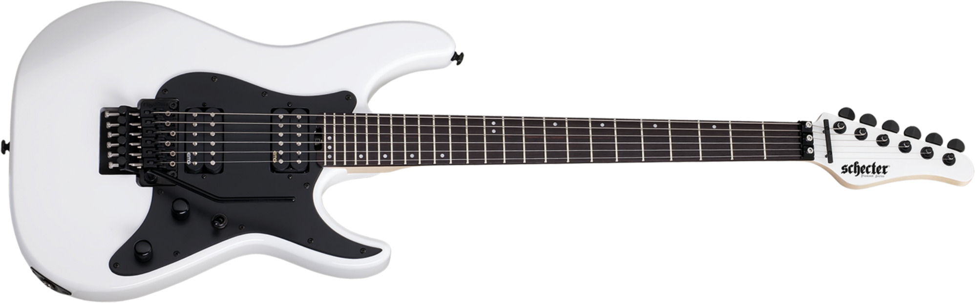 Schecter Sun Valley Super Shredder Fr 2h Emg Rw - White - Str shape electric guitar - Main picture