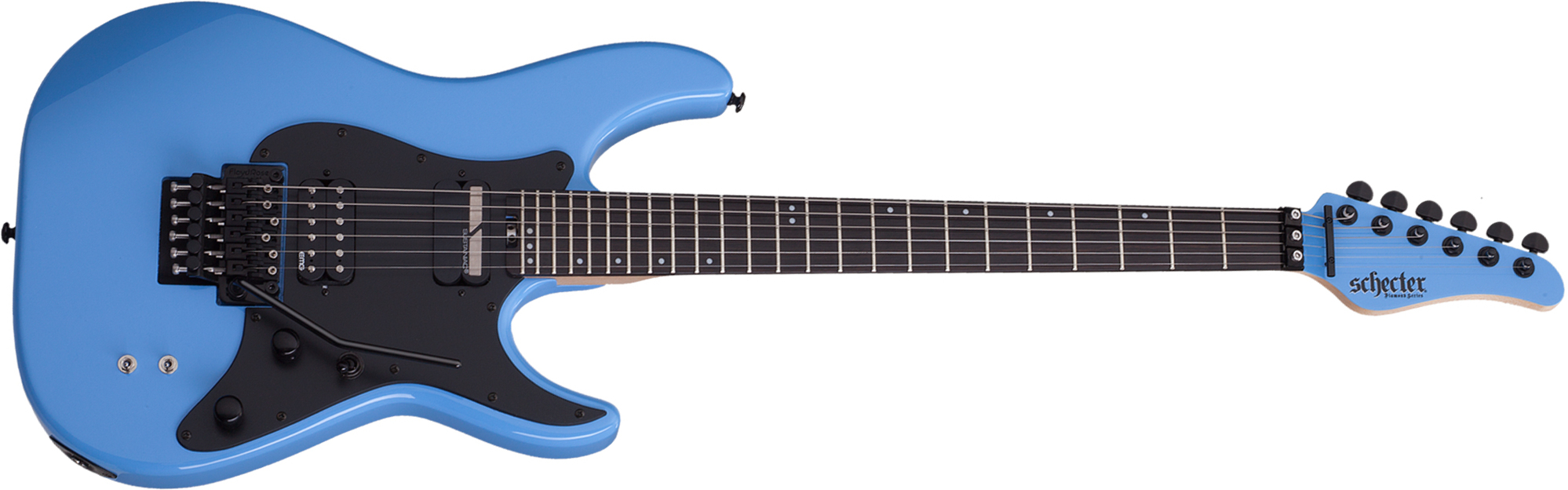 Schecter Sun Valley Super Shredder Fr S 2h Sustainiac Eb - Riviera Blue - Metal electric guitar - Main picture
