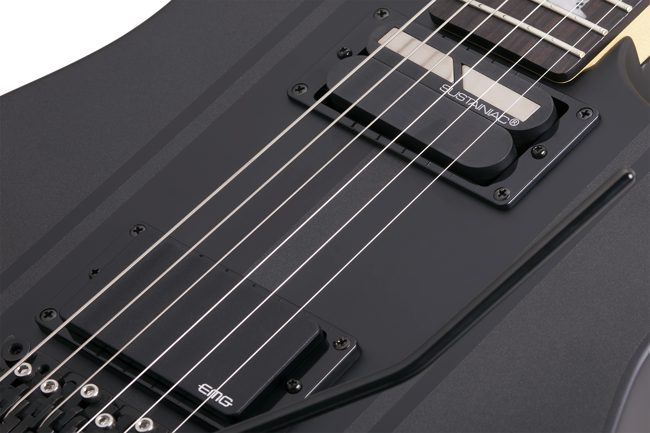 Schecter Dj Ashba Signature 2h Emg Sustainiac Fr Eb - Carbon Grey - Str shape electric guitar - Variation 4