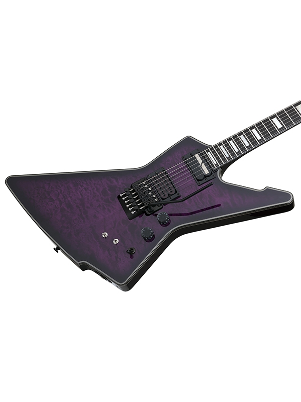 Schecter E-1 Fr S Special Edition 2h Sustainiac Fr Eb - Trans Purple Burst - Metal electric guitar - Variation 1