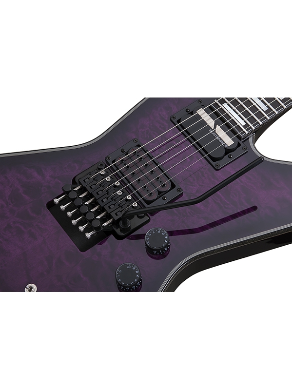 Schecter E-1 Fr S Special Edition 2h Sustainiac Fr Eb - Trans Purple Burst - Metal electric guitar - Variation 2