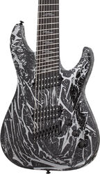 8 and 9 string electric guitar Schecter C-8 Multiscale Silver Mountain - Silver mountain