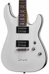 Str shape electric guitar Schecter Omen-6 - Vintage white