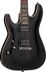Left-handed electric guitar Schecter Omen-6 LH - Gloss black