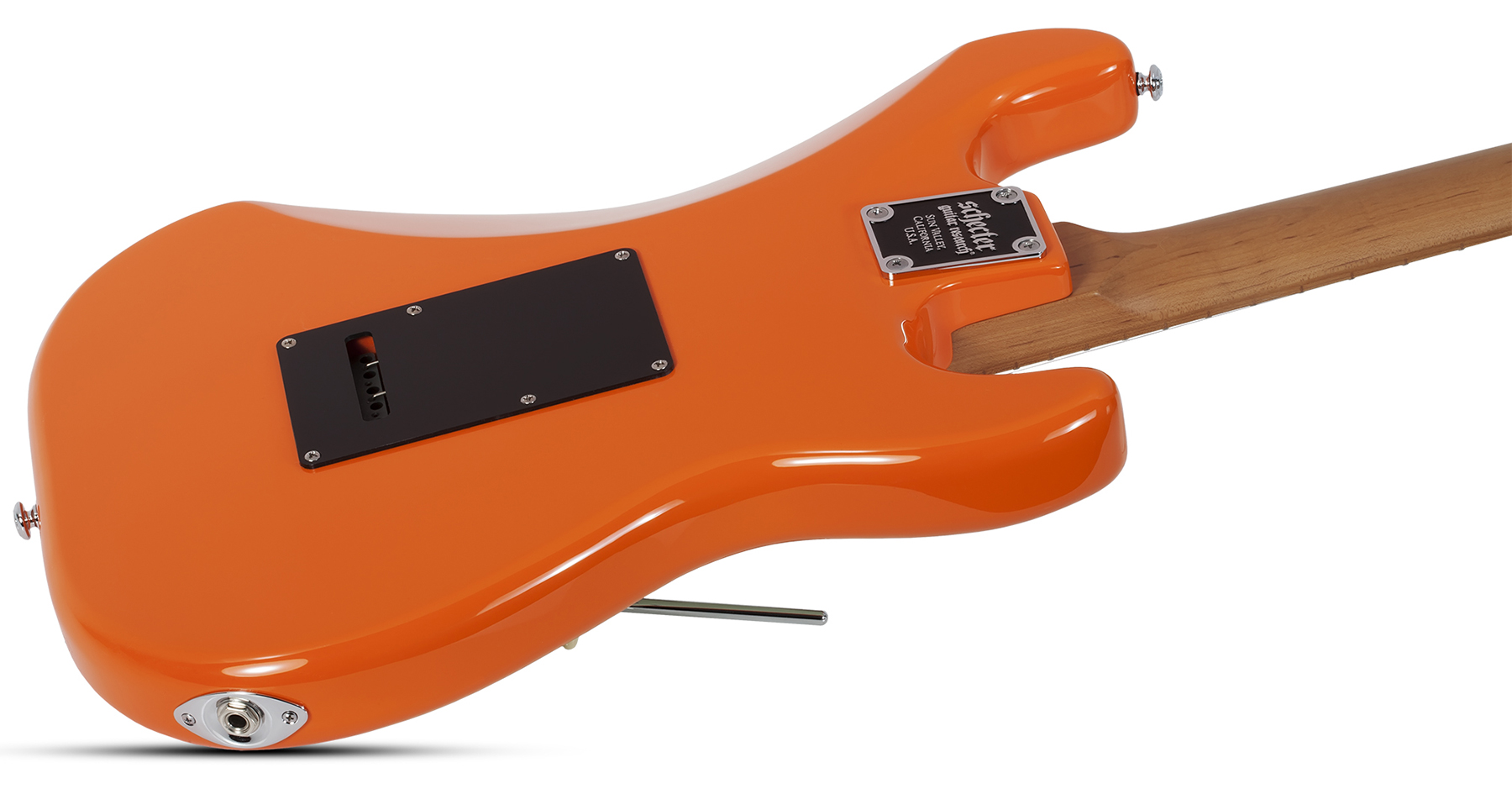 Schecter Nick Johnston Traditional Lh Gaucher Hss Trem Mn - Atomic Orange - Left-handed electric guitar - Variation 2