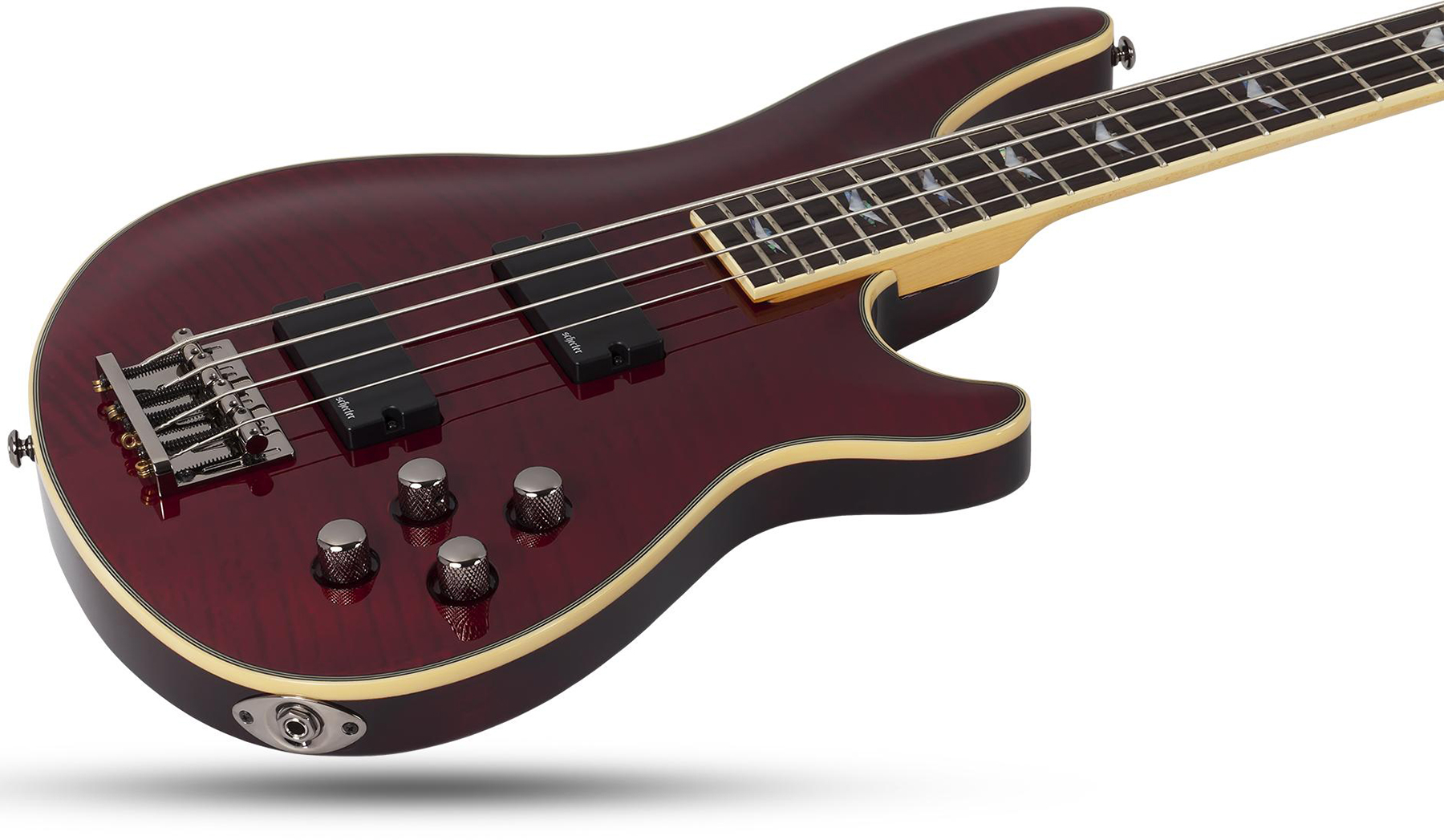 Schecter Omen Extreme-4 Active Rw - Black Cherry - Solid body electric bass - Variation 1