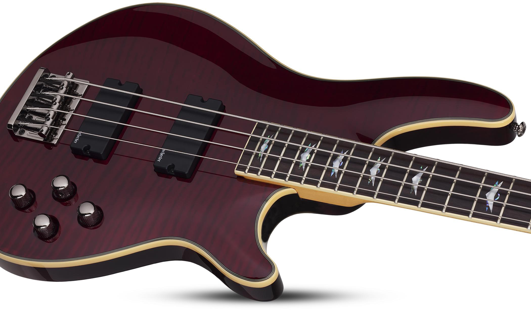 Schecter Omen Extreme-4 Active Rw - Black Cherry - Solid body electric bass - Variation 2