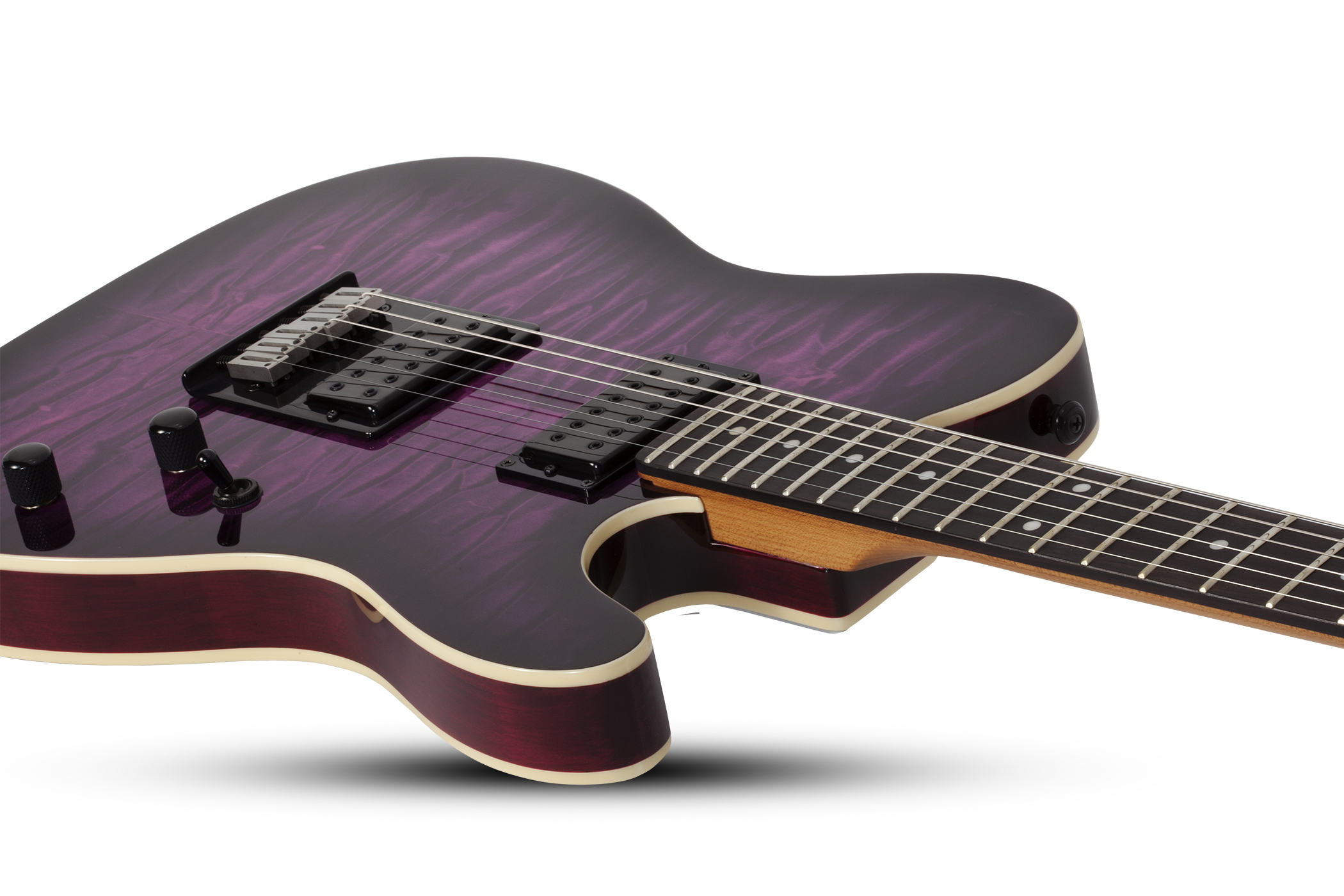 Schecter Pt Pro 2h Ht Eb - Trans Purple Burst - Tel shape electric guitar - Variation 2