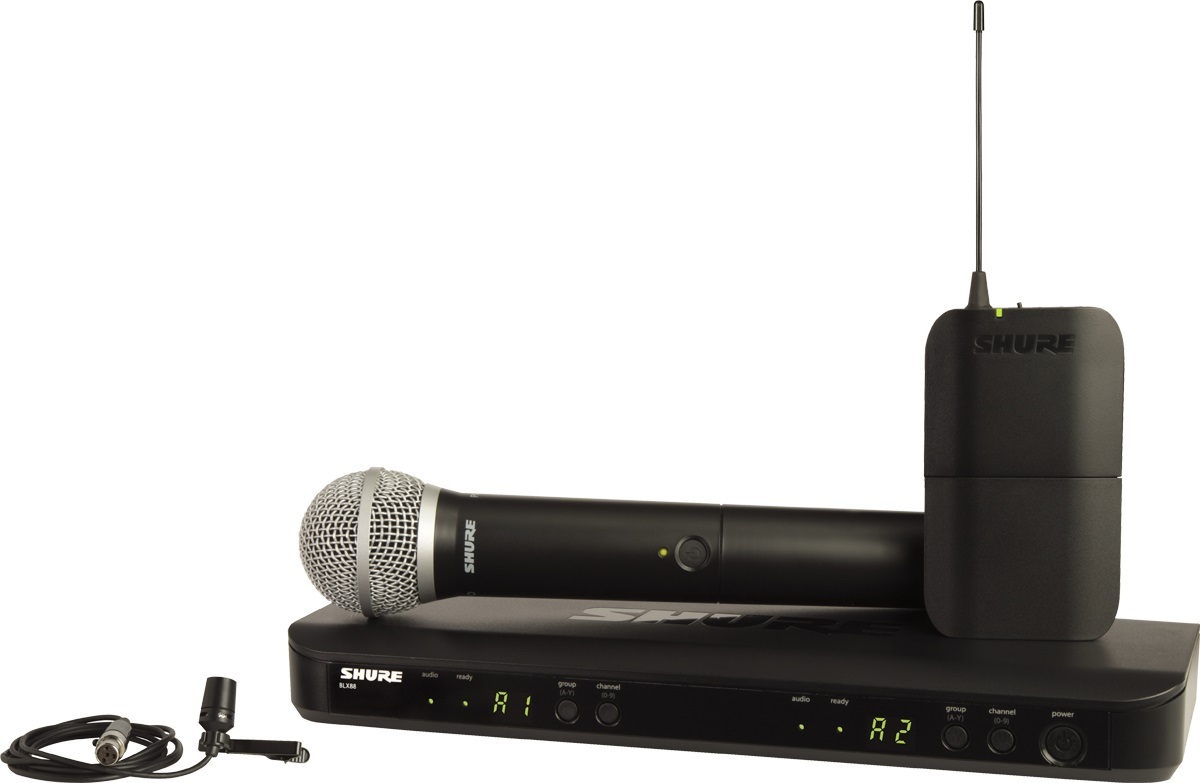 Shure Blx1288e Cvl Cravate Et Main Bande M17 - Wireless Lavalier microphone - Main picture