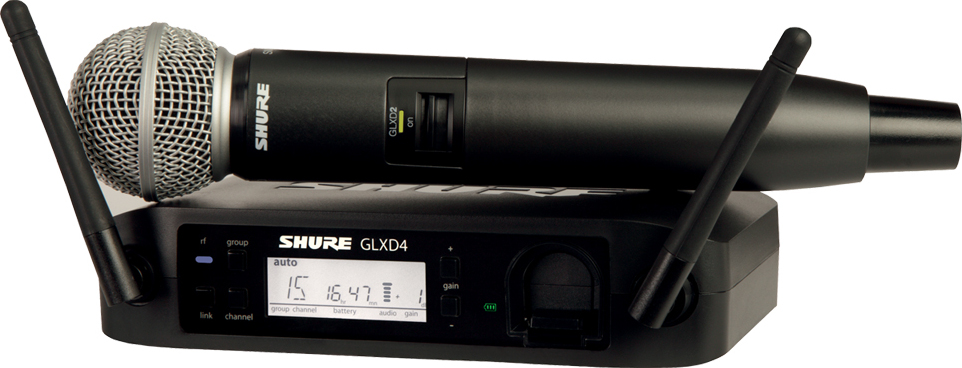 Shure Glxd24e Emetteur Main Sm58 Bande Z2 - Wireless handheld microphone - Main picture