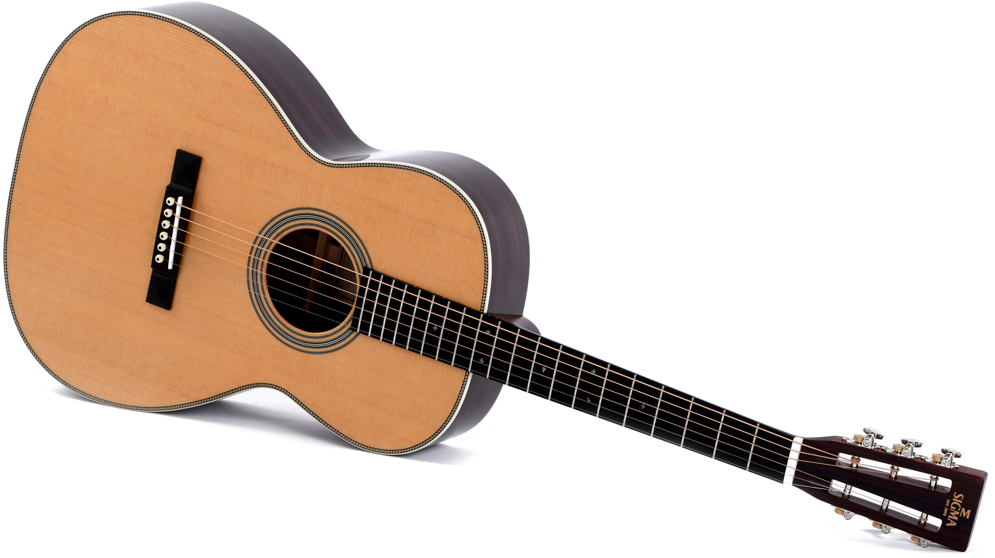 Sigma 000t-28s Standard Auditorium Epicea Tilia Mic - Natural - Acoustic guitar & electro - Variation 2