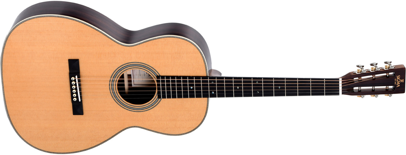 Sigma Omt-28h Standard Orchestra Model Epicea Tilia Mic - Natural - Acoustic guitar & electro - Main picture