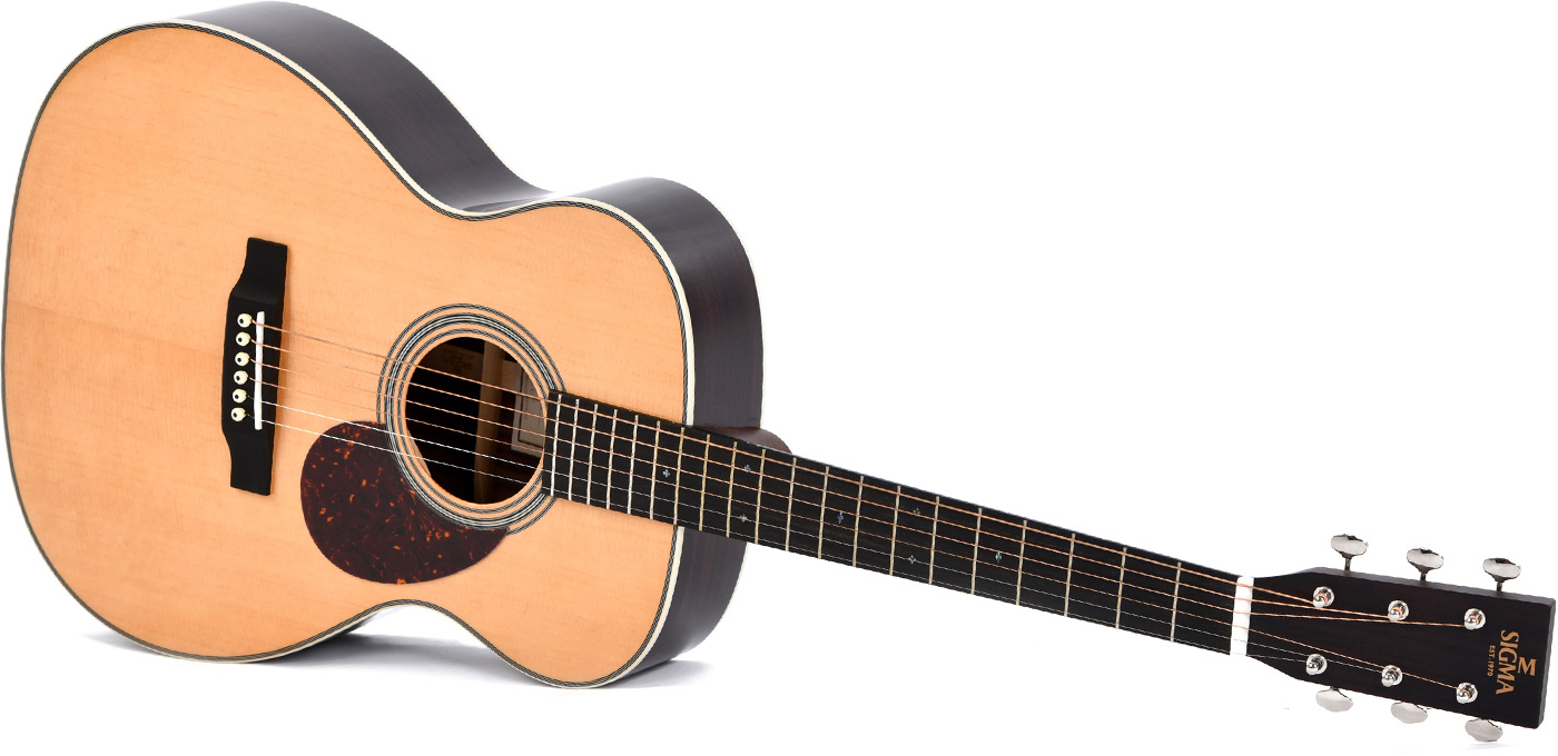 Sigma Somr-28 Standard Orchestra Model Epicea Palissandre Eb - Natural - Acoustic guitar & electro - Variation 2