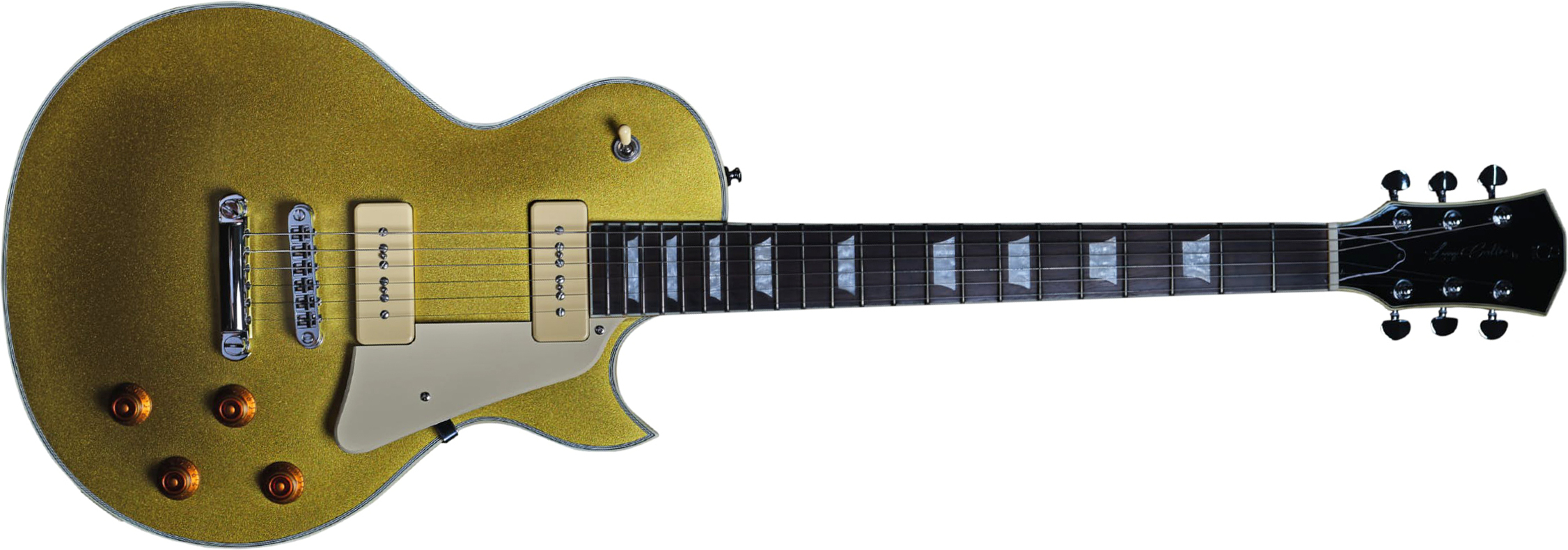 Sire Larry Carlton L7v Signature 2s P90 Ht Eb - Gold Top - Single cut electric guitar - Main picture