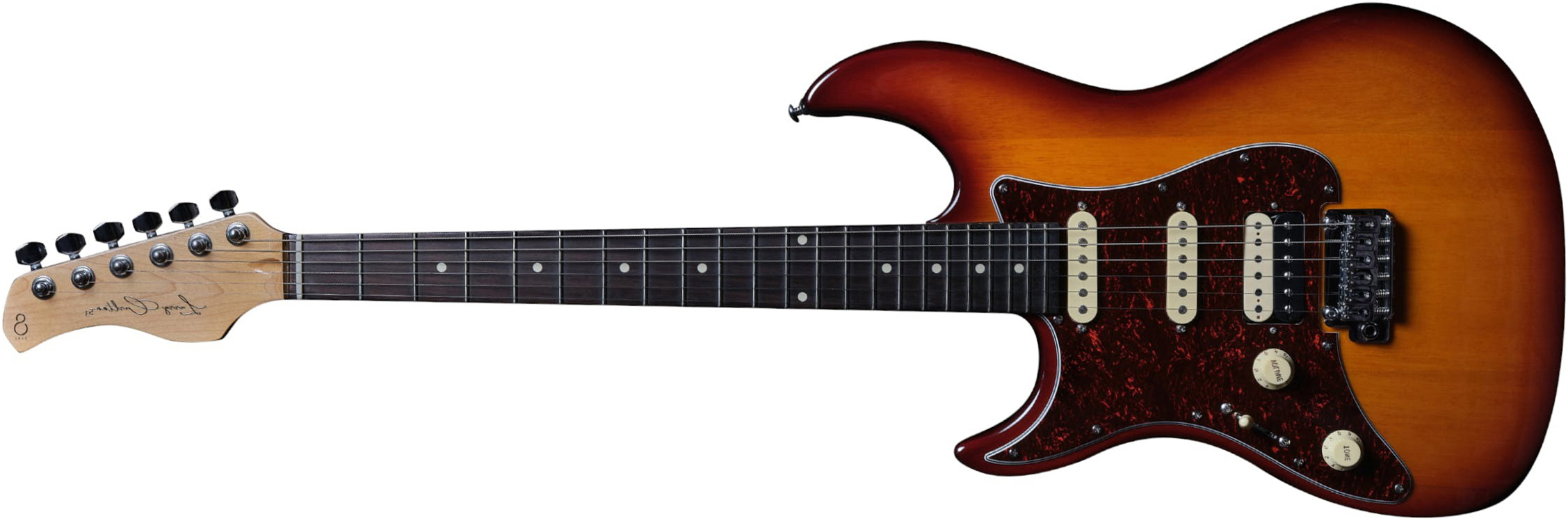 Sire Larry Carlton S3 Lh Signature Gaucher Hss Trem Rw - Tobacco Sunburst - Left-handed electric guitar - Main picture