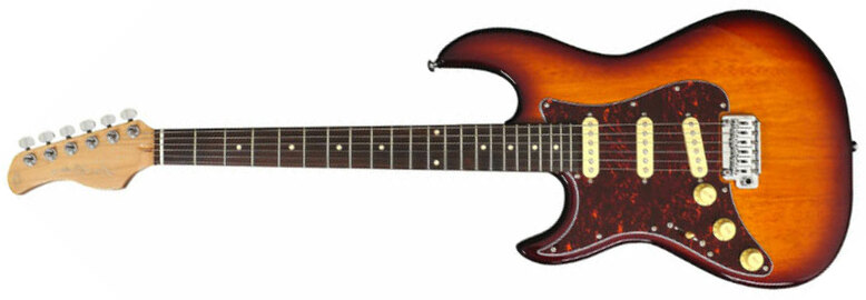 Sire Larry Carlton S3 Sss Lh Signature Gaucher 3s Trem Rw - Tobacco Sunburst - Str shape electric guitar - Main picture