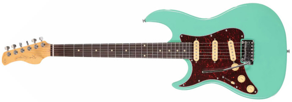 Sire Larry Carlton S3 Sss Lh Signature Gaucher 3s Trem Rw - Mild Green - Str shape electric guitar - Main picture