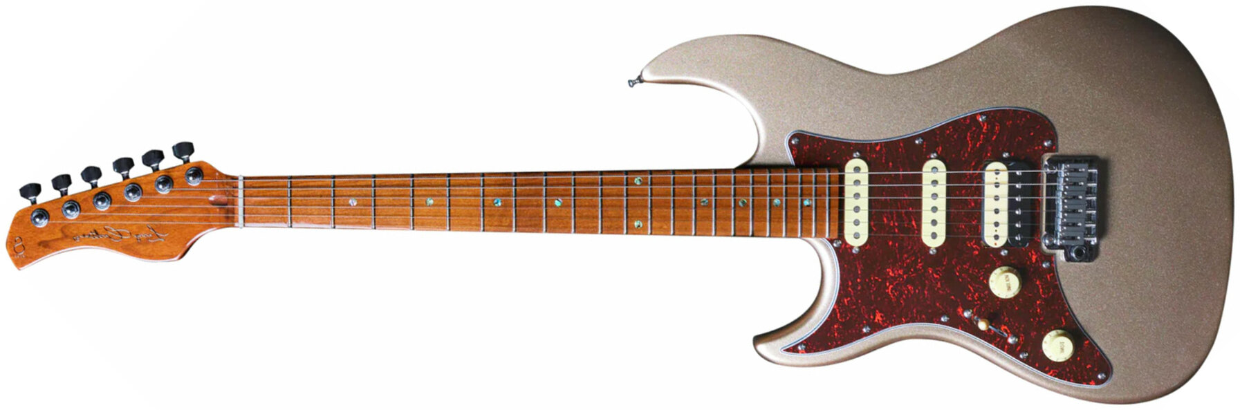 Sire Larry Carlton S7 Lh Signature Gaucher Hss Trem Mn - Champagne Gold Metal - Str shape electric guitar - Main picture
