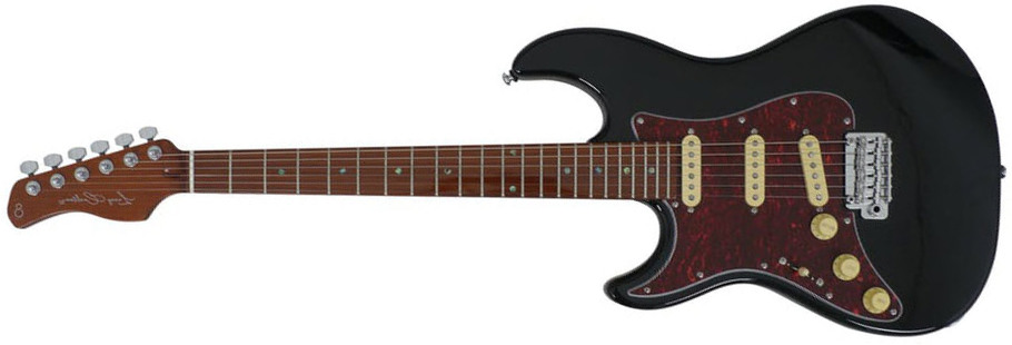 Sire Larry Carlton S7 Vintage Lh Signature Gaucher 3s Trem Mn - Black - Left-handed electric guitar - Main picture