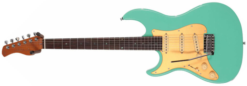 Sire Larry Carlton S7 Vintage Lh Signature Gaucher 3s Trem Mn - Mild Green - Signature electric guitar - Main picture