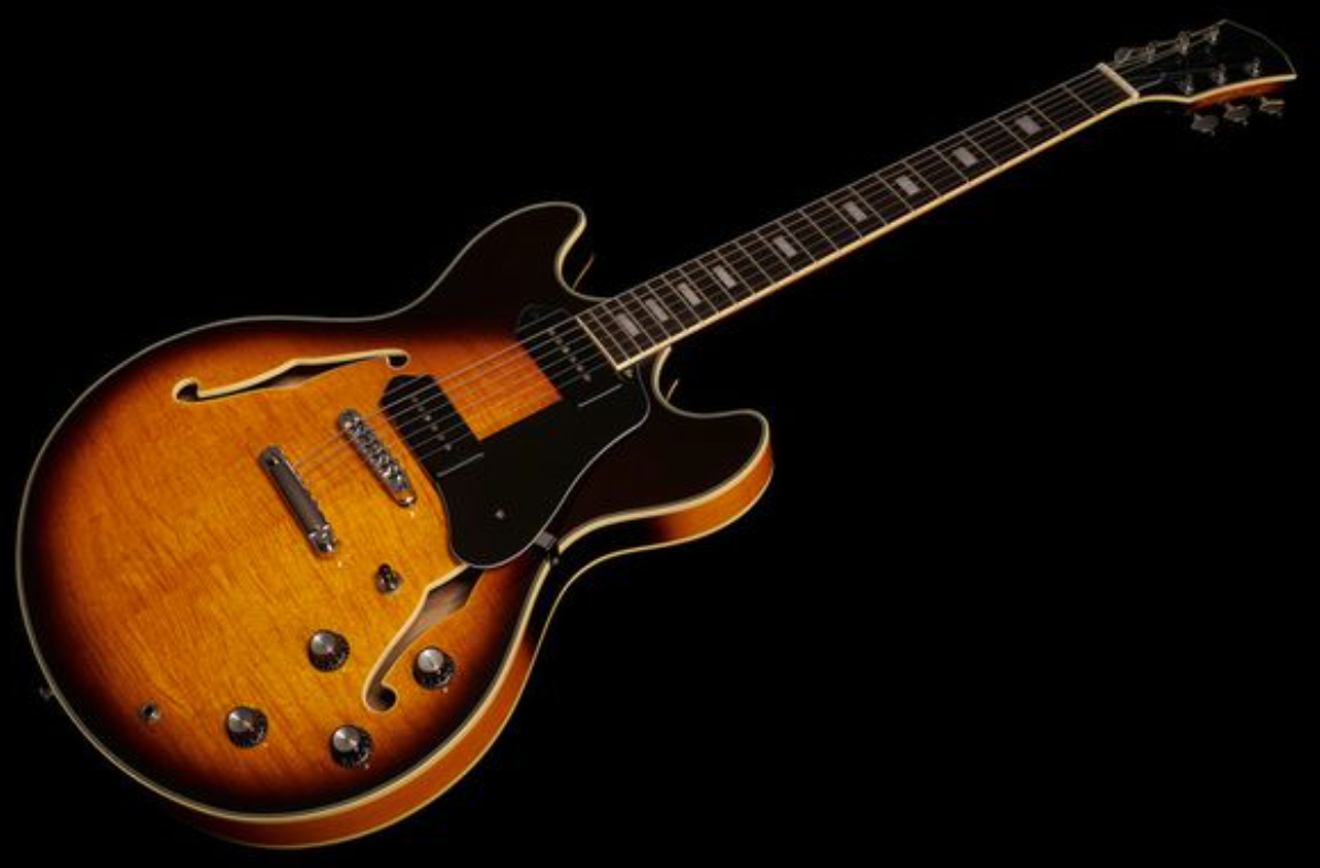 Sire Larry Carlton H7v Lh Signature Gaucher 2s P90 Ht Eb - Vintage Sunburst - Left-handed electric guitar - Variation 1