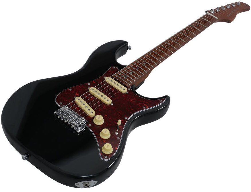 Sire Larry Carlton S7 Vintage Lh Signature Gaucher 3s Trem Mn - Black - Left-handed electric guitar - Variation 2