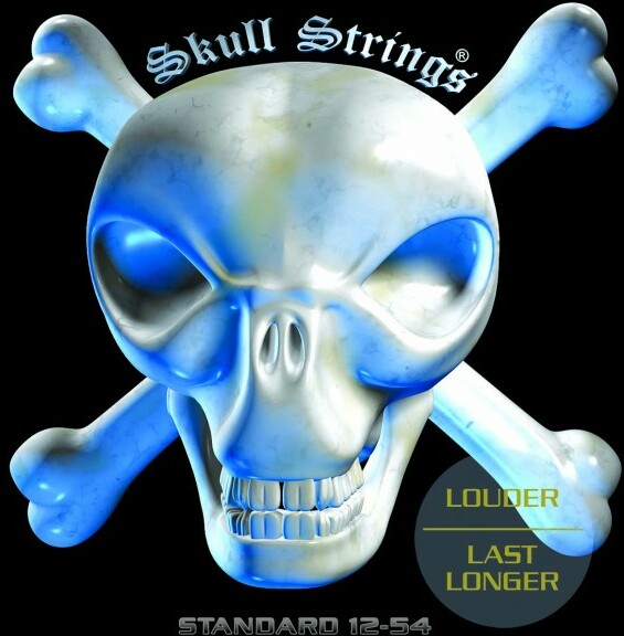 Skull Strings Std 1254 Standard Electric Guitar Heavy 6c 12-54 - Electric guitar strings - Main picture