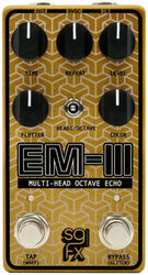 Reverb, delay & echo effect pedal Solidgoldfx EM-III Multi-Head Octave Echo