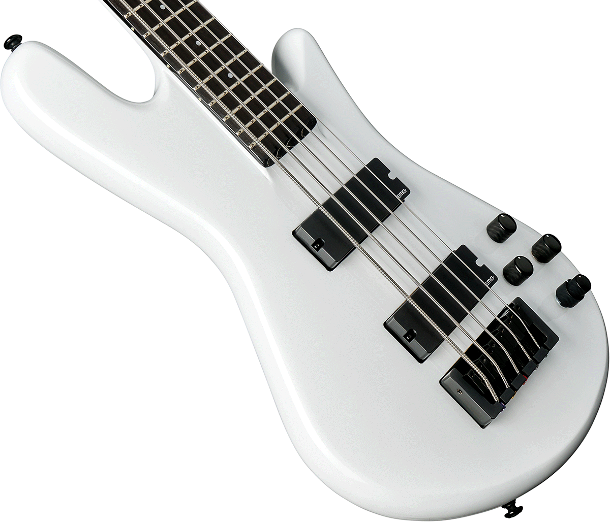 Spector Ns Ethos Hp 5 Eb - Metallic White - Solid body electric bass - Variation 2