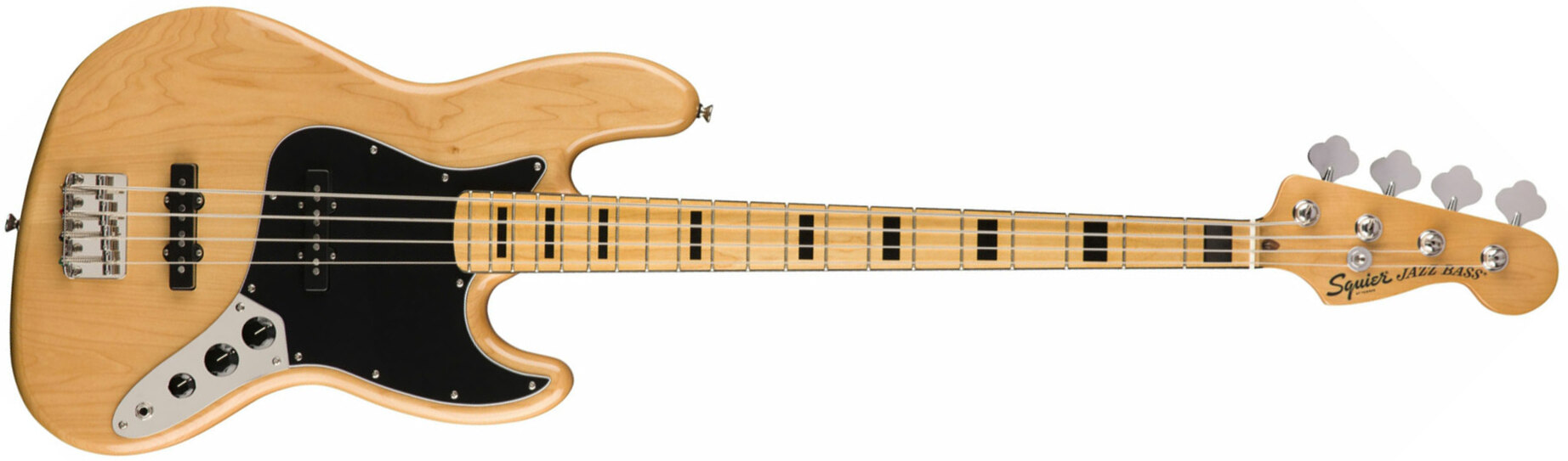 Squier Jazz Bass Classic Vibe 70s 2019 Mn - Natural - Solid body electric bass - Main picture