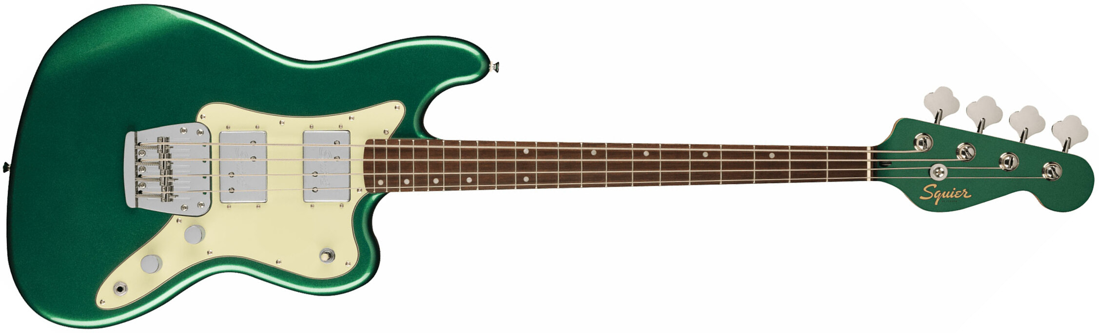 Squier Rascal Bass Hh Paranormal 2h Lau - Sherwood Green - Solid body electric bass - Main picture