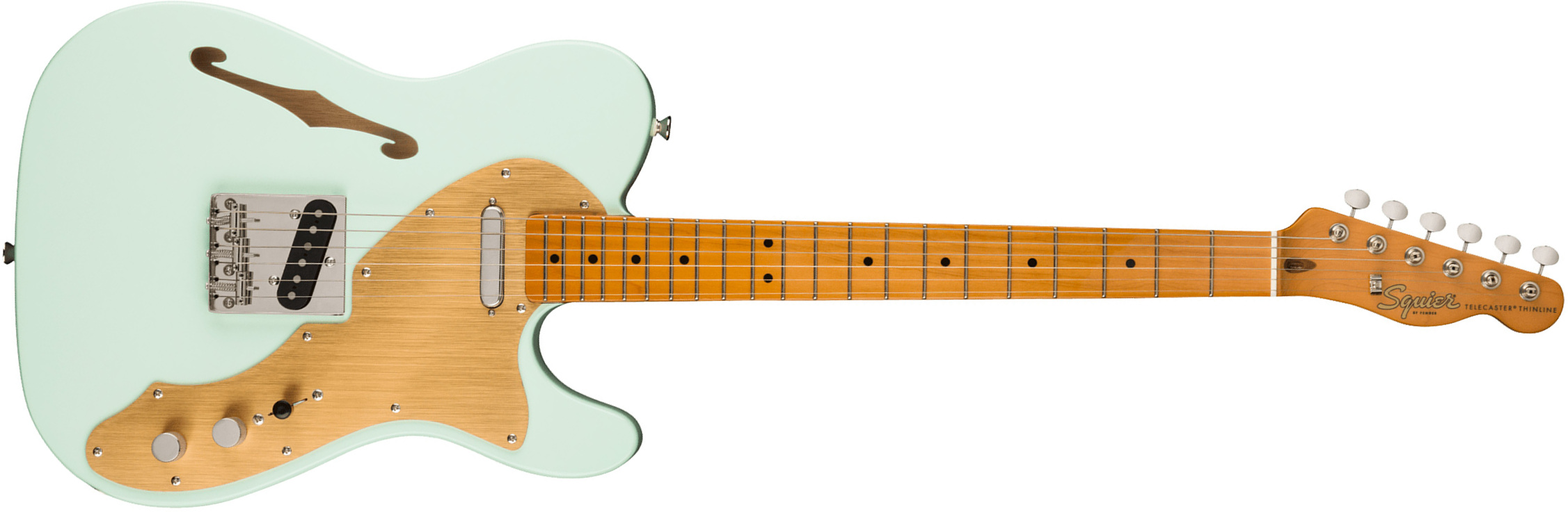 Squier Tele '60s Thinline Gold Anodized Pickguard Classic Vibe Fsr 2s Ht Mn - Sonic Blue - Tel shape electric guitar - Main picture