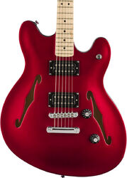 Semi-hollow electric guitar Squier Affinity Series Starcaster - Candy apple red