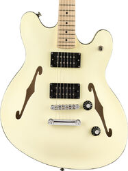 Retro rock electric guitar Squier Affinity Series Starcaster - Olympic white